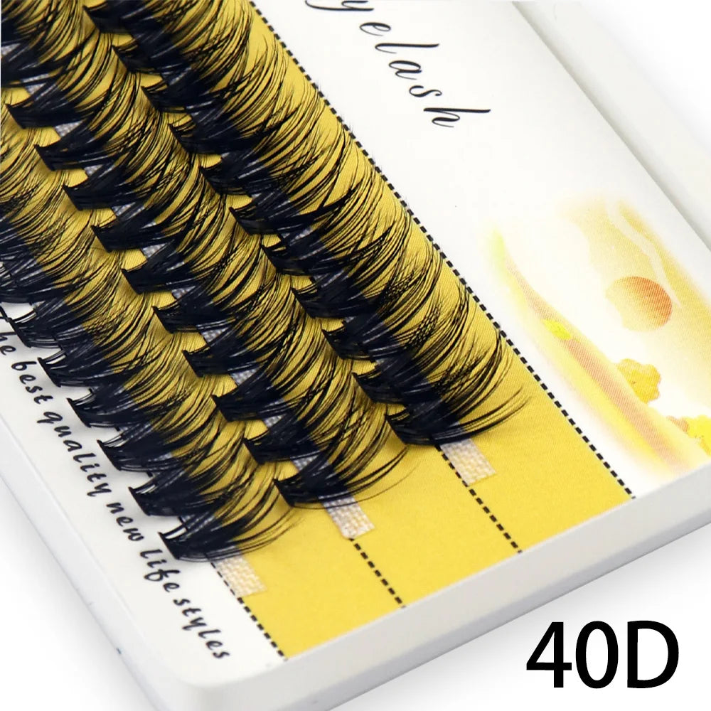 40/30/20D Cluster Eyelash Extension 1Box/60 Bundle Natural Thick Mink Lashes Russian Individual Eyelash bunches Wholesale Cilia