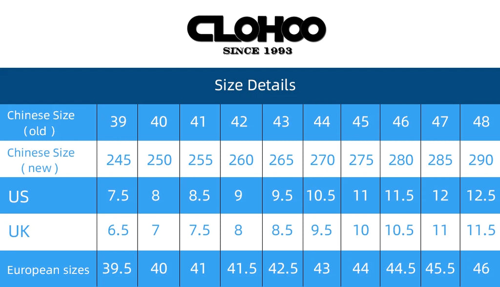 CLOHOO Handmade Men's High-Top Sport Casual Boots Breathable Outdoor Wear with Extended Size Options Classic Ankle Boots