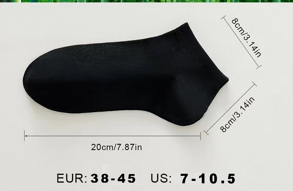 10pairs / Low Black And White Gray Cotton Socks Men's Socks Breathable Sports Socks Men's Short Socks Women's Socks EU37-44