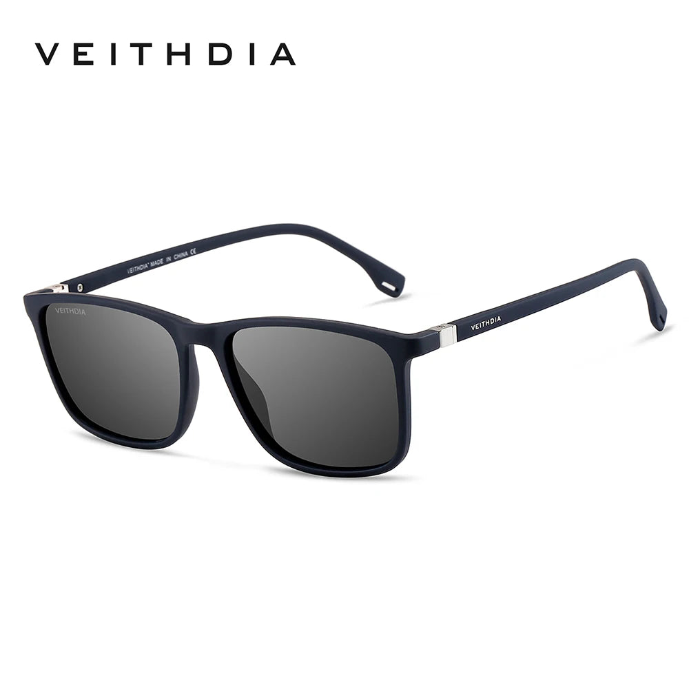 VEITHDIA Brand Men Women Sunglasses Unisex Retro TR90 Sunglasses Polarized UV400 Lens Vintage Eyewear Sun Glasses For Male 7521