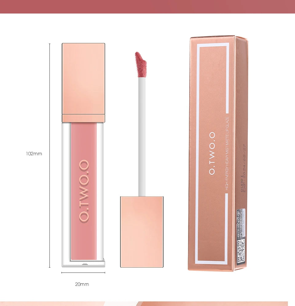 Velvet Matte Lip Gloss Tint 12 Shades Waterproof Long Lasting Nonstick Cup Liquid Lipstick Makeup Cosmetics For Women