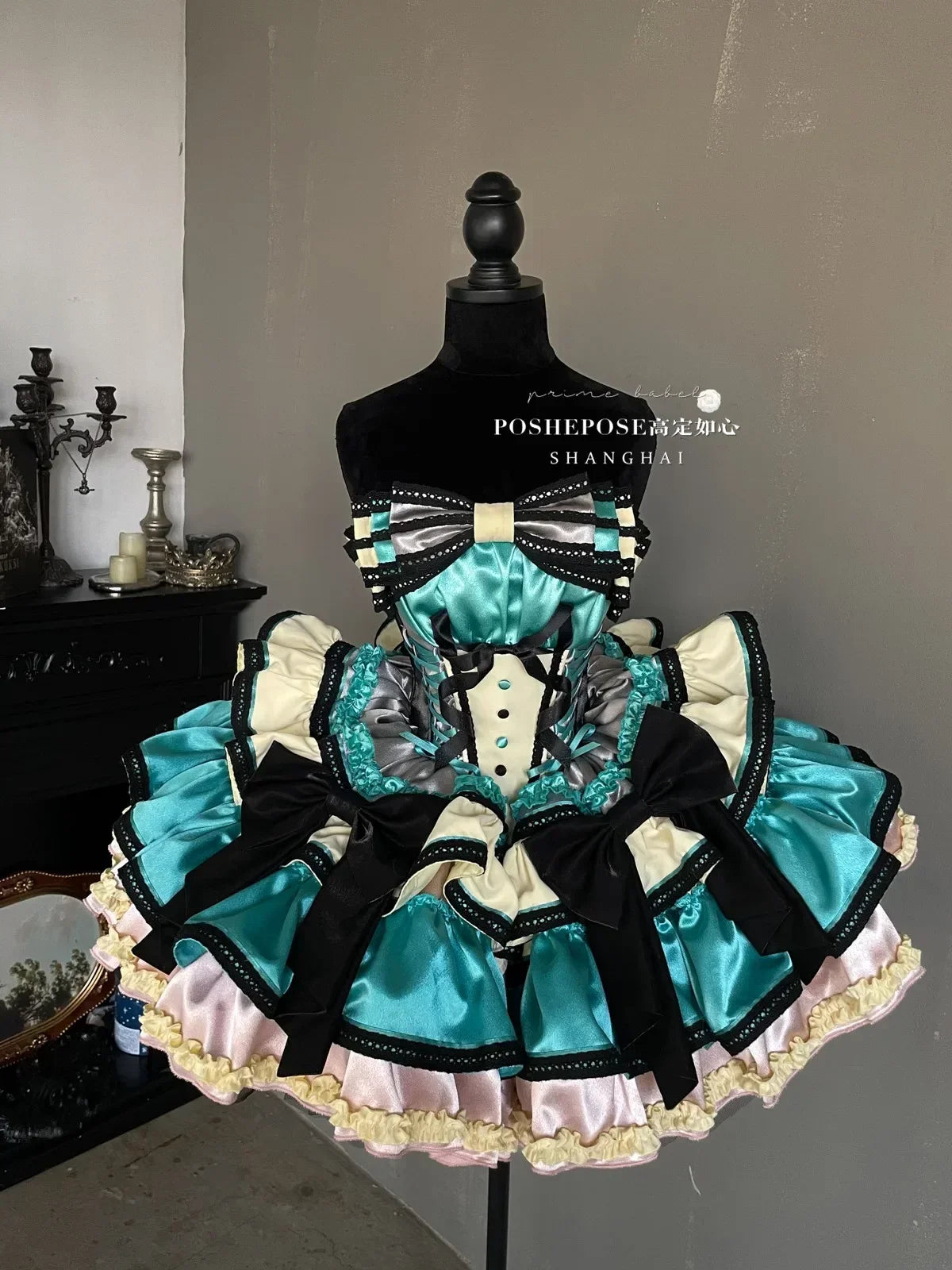 New Girls Birthday Lolita Dress 2026 Spring and Summer Women's Tube Top Satin Bowknot Slim Pettiskirt Short Mini Party Dress