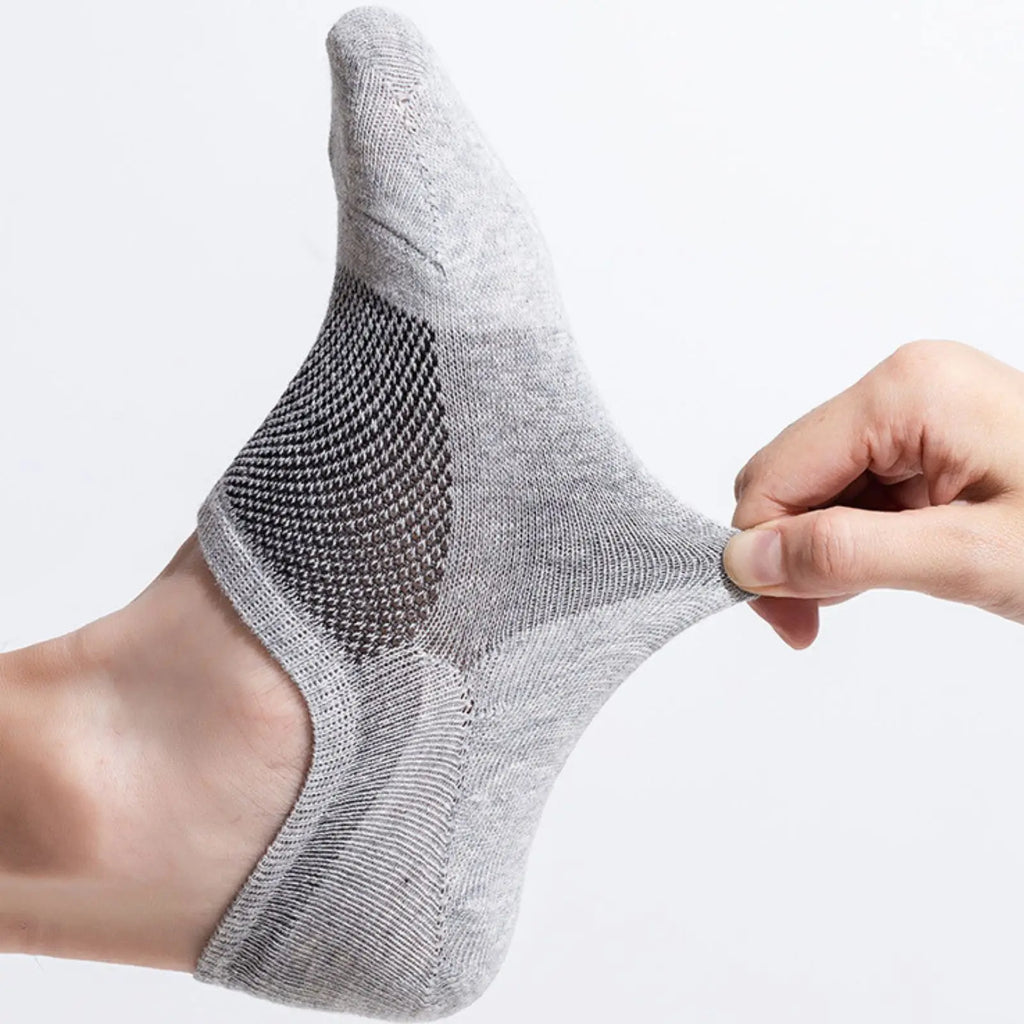 RMSWEETYIL 5 Pairs No Show Low Cut Short Invisible Liner No Slip Socks for Men and Women Cotton Thin Flat No See Boat Shoe Socks