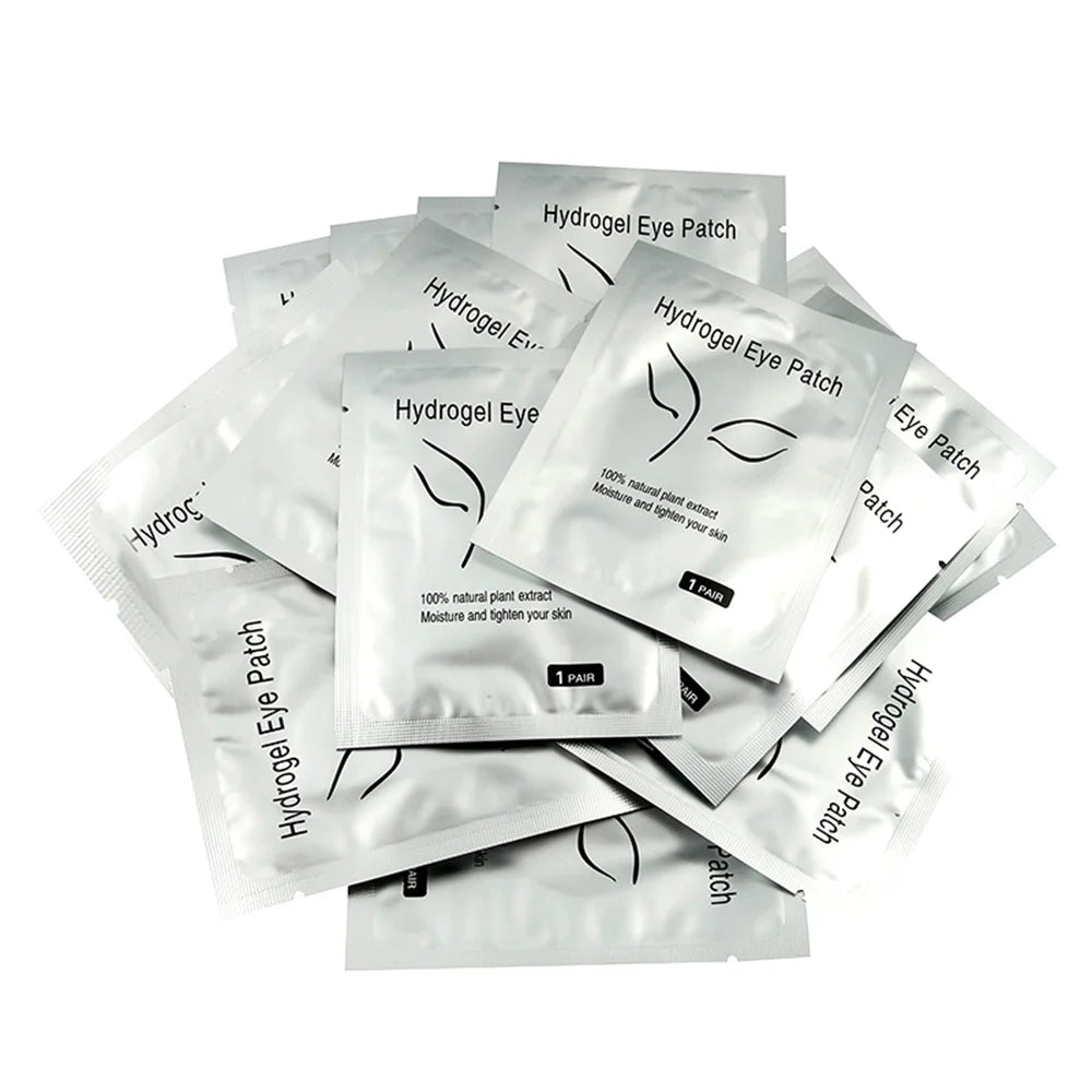 50Pairs/Lots Eyelash Extension Patch Under Eye Pads Hydrogel Patches For Extension Lint Free Stickers Eyelash patches Makeup