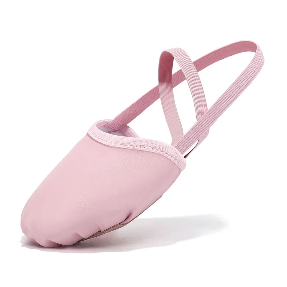 Girls Rhythmic Gymnastics Shoes Women Adult Children Half Sole Jazz Ballet Dance Shoes Half Toe Shoes Woman Belly Dancing Shoes