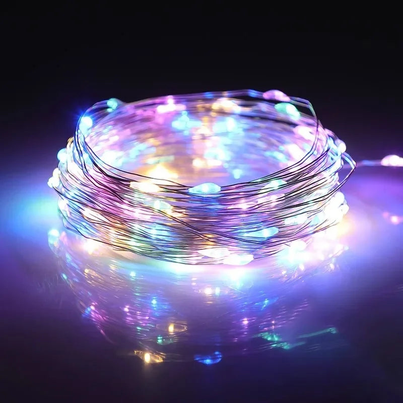 LED Solar Light Outdoor Garden Fairy String Light Led Twinkle Waterproof Lamp for Christmas Patio Tree Party 7m/12m/23m/33m