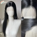 Ashely Platinum Blonde Wig 26inch 13x4 Lace Front Wig Long Straight Synthetic Lace Wigs High temperature Fibers for Cosplay
