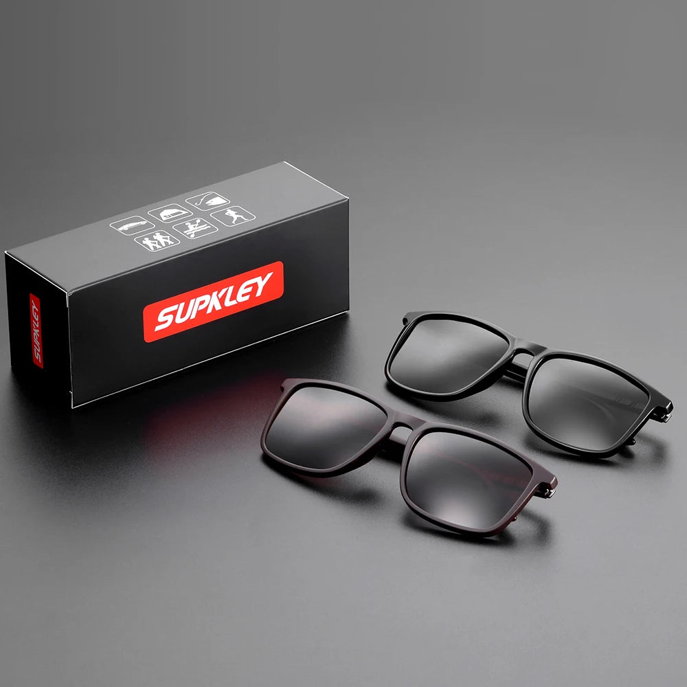 SUPKLEY Men's Polarized Sunglasses Driver Driving Fishing Sunglasses Outdoor Cycling Sports Glasses UV400 Eyewear Accessory