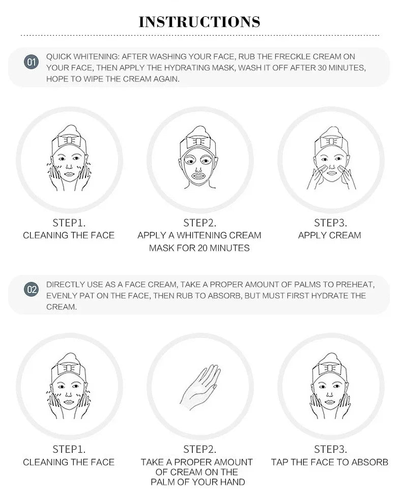 Melasma Brightening Face Cream Niacinamide Serum Brighten Cream Fade Fine Lines Lighten Dark Dot Reduce Melanin Face Skincare