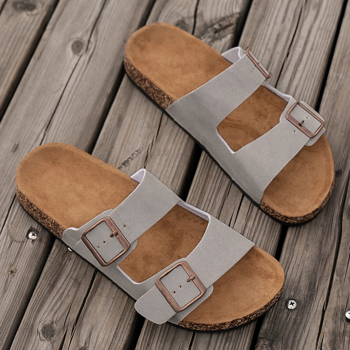 Men's Fashionable Slippers for Man Women Home Outdoor Waterproof Non-Slip Slip-On Versatile Romen Sandals Shoes Size39-46