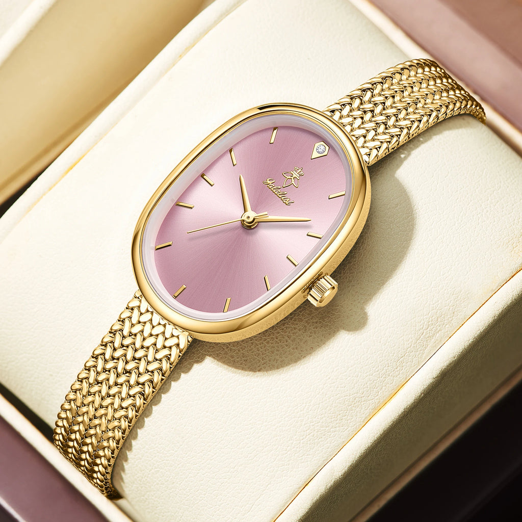 YaLaLuSi Brand Fashionable Women's Waterproof Quartz Bracelet Watch: Minimalist Design for Girls reloj mujer watch for ladies