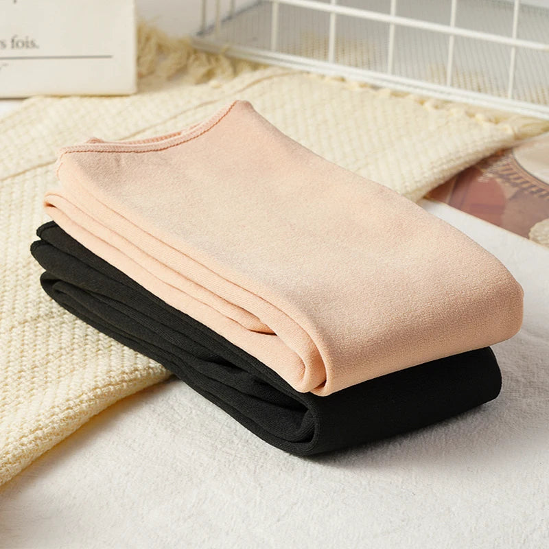 5 Pairs Women's Thick Velvet Warm Mid-tube Socks Winter Snow Socks Thermal Solid Color Home Sleep Floor Socks