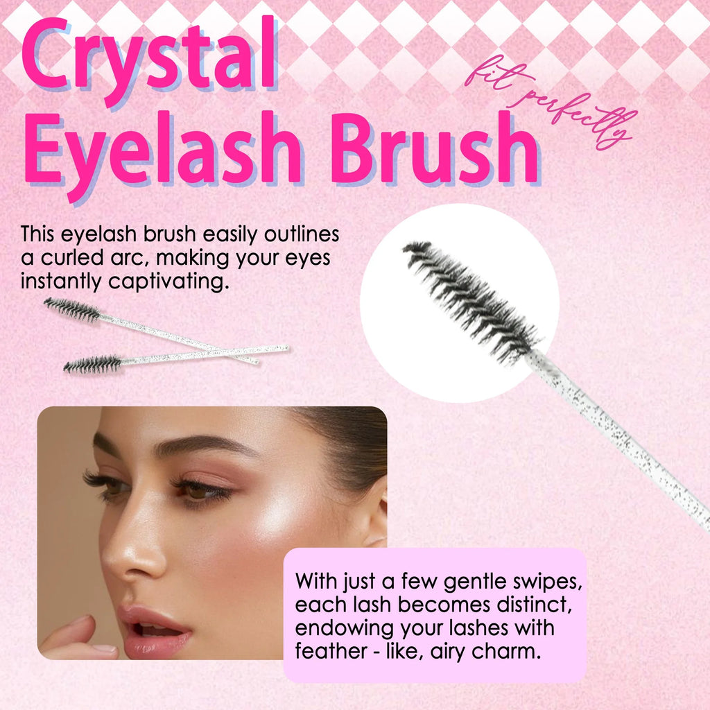 QIUNING Manga Lash Clusters Kit Clear Fairy Wet-Look Spiky Anime Eyelashes Individual Lashes Bond for Cosplay And Makeup