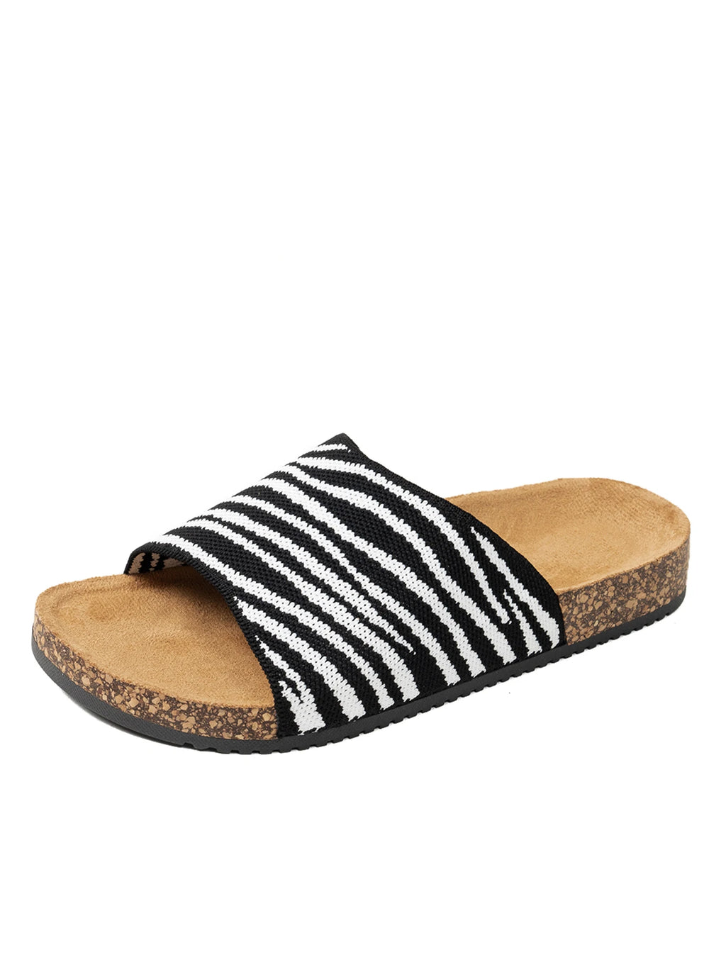 Autumn Open-Toe Sandals for Outdoor Wear, New Spring and Autumn Summer Women's Sandals, Simple Casual Fashion Versatile Leopard Print Zebra Print Casual Outdoor Beach Shoes, Trendy Fashionable Elegant Sandals, Animal Print Su