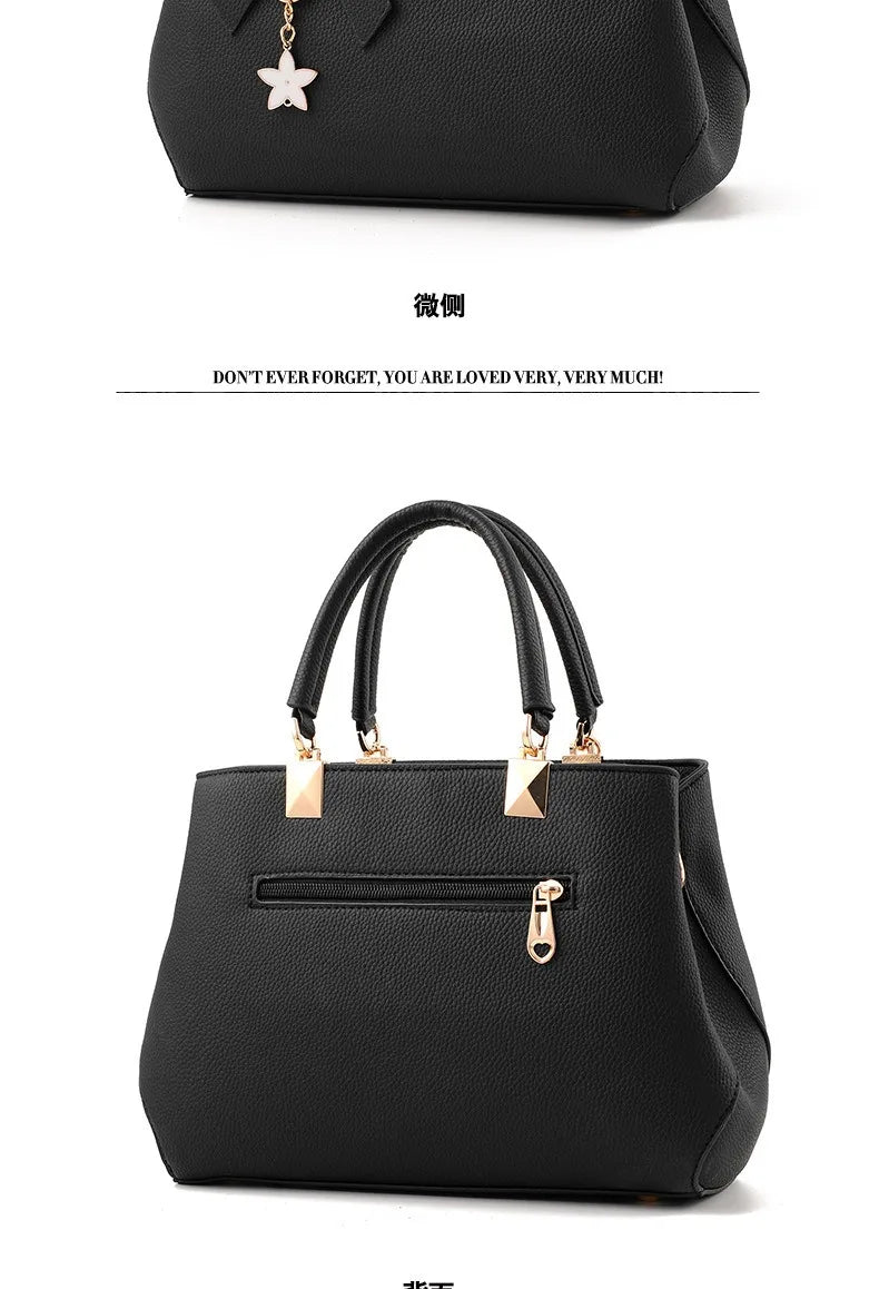 New Korean version trendy autumn and winter bow women's bag portable shoulder bag messenger bag killer bag mother bag large capa