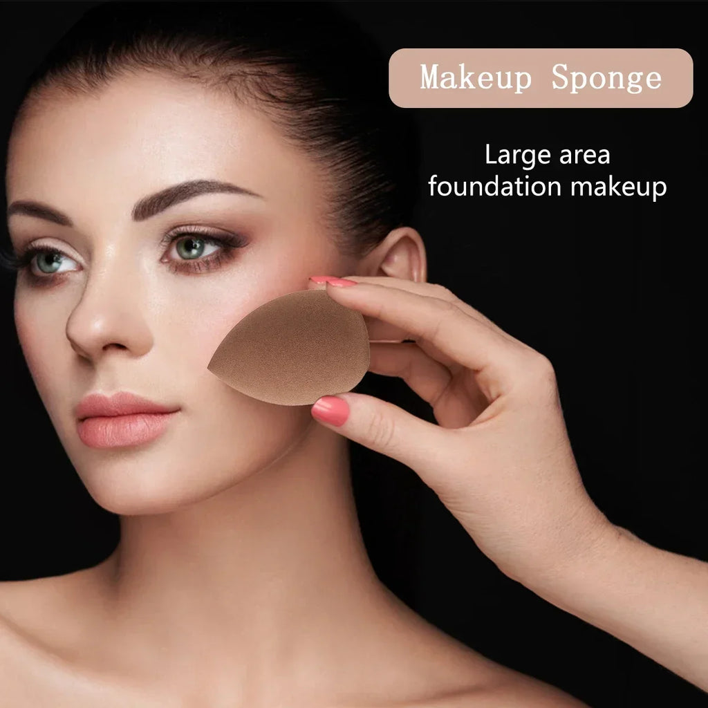 20/40Pcs Makeup Brushes and Sponges Set, Brown Makeup Puff, Beauty Egg, Headband, Wristband Remover Kit, Makeup Tool, Gift,