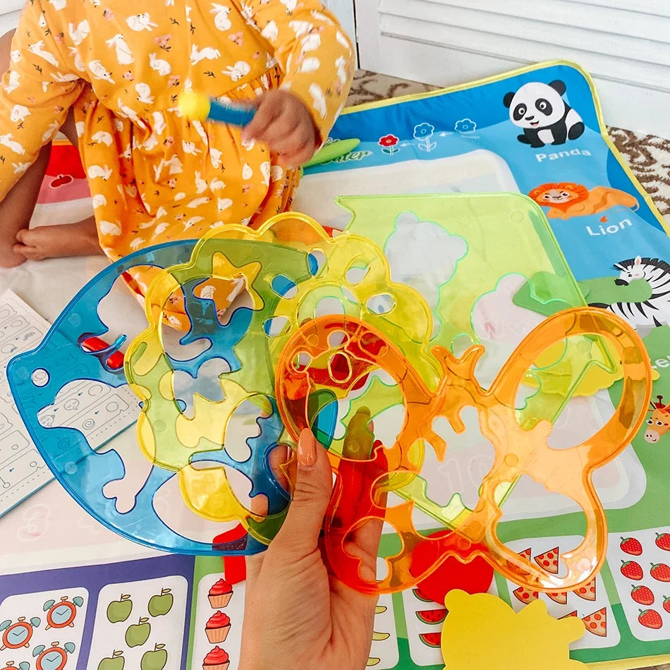 Oversized Magical Water Canvas pens Montessori Toys Learning Blanket Writing  Drawing Repeated Graffiti Painting  toy