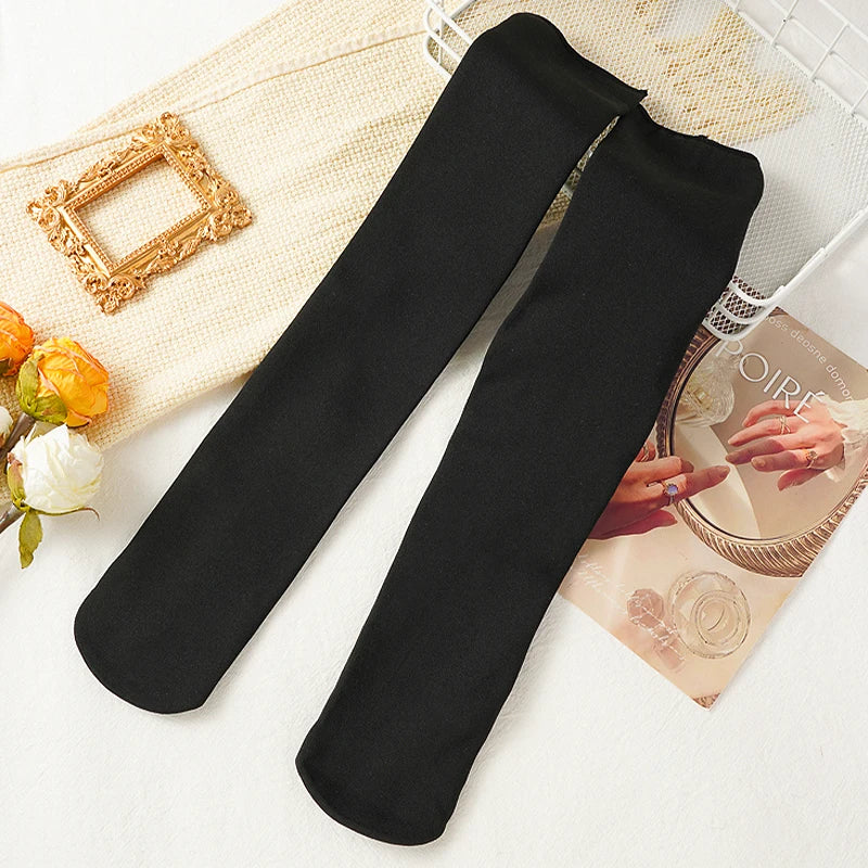5 Pairs Women's Thick Velvet Warm Mid-tube Socks Winter Snow Socks Thermal Solid Color Home Sleep Floor Socks