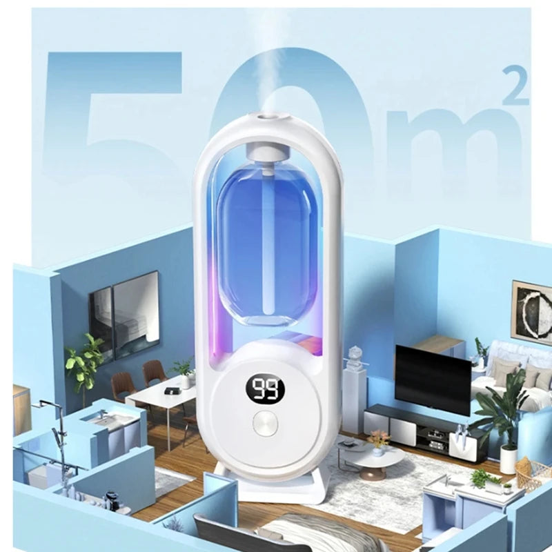 Wall Mounted Essential Oil Diffuser Rechargeable Timed Spray Aromatherapy Humidifier Digital Display Air Freshener