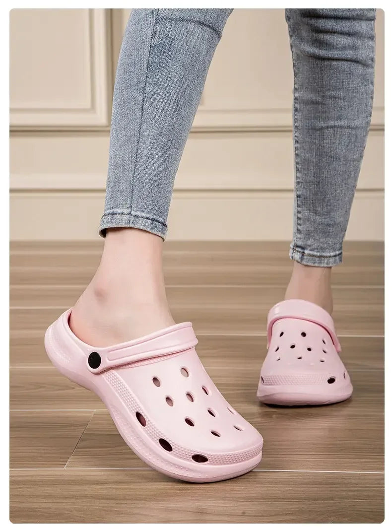 Summer Men Clogs Sandals Men's and Women's Leisure Slippers Beach Slides Home Garden Shoes Outdoor Sandals Plus Size 46 47 48
