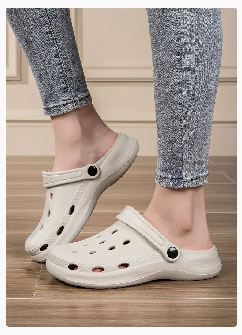 Summer Men Clogs Sandals Men's and Women's Leisure Slippers Beach Slides Home Garden Shoes Outdoor Sandals Plus Size 46 47 48