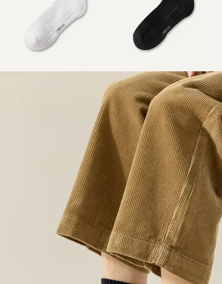 10pairs HLHYX Socks Men's Cotton Deodorant Winter Towel Bottom with Mid-tube White Stockings Thickened Sports Basketball Socks