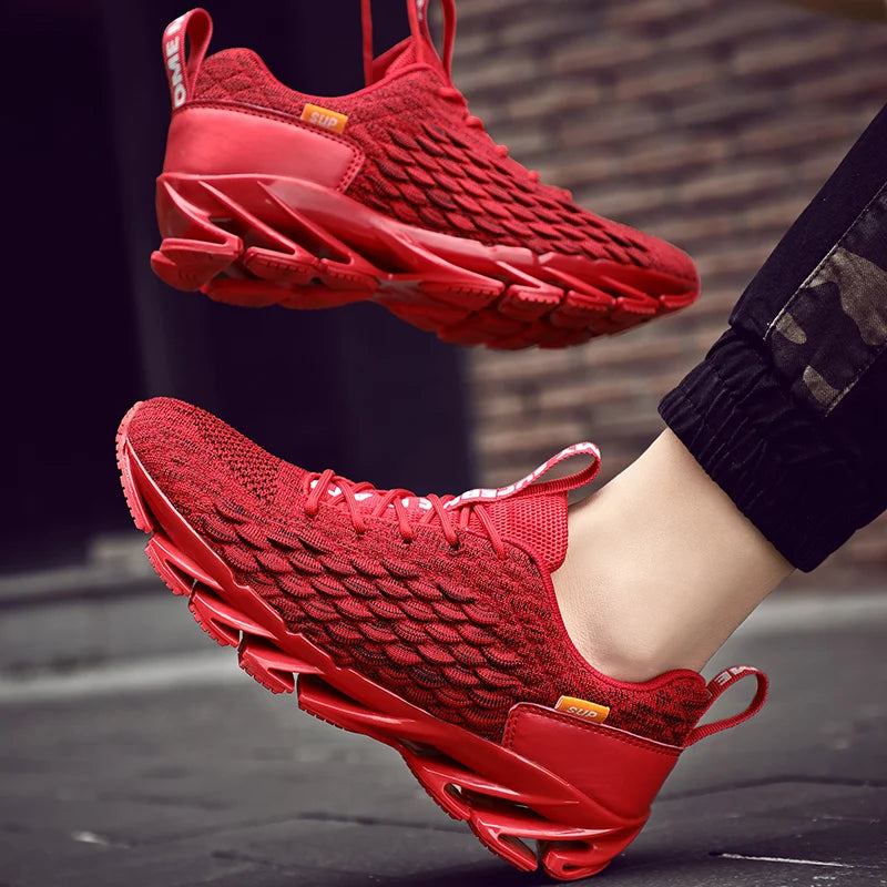 Men Running Shoes Non Slip Breathable Fashionable Outdoor Lightweight Lace Up Wear-resistant Casual Walking Shoes for Men