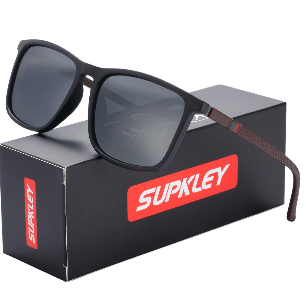 SUPKLEY Men's Polarized Sunglasses Driver Driving Fishing Sunglasses Outdoor Cycling Sports Glasses UV400 Eyewear Accessory