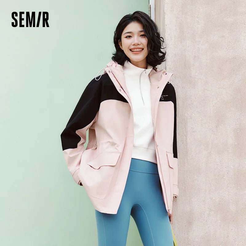 Semir Protective Outerwear Women 2025 New Spring Three-Proof Spring Outfit Warm Fashionable Jacket