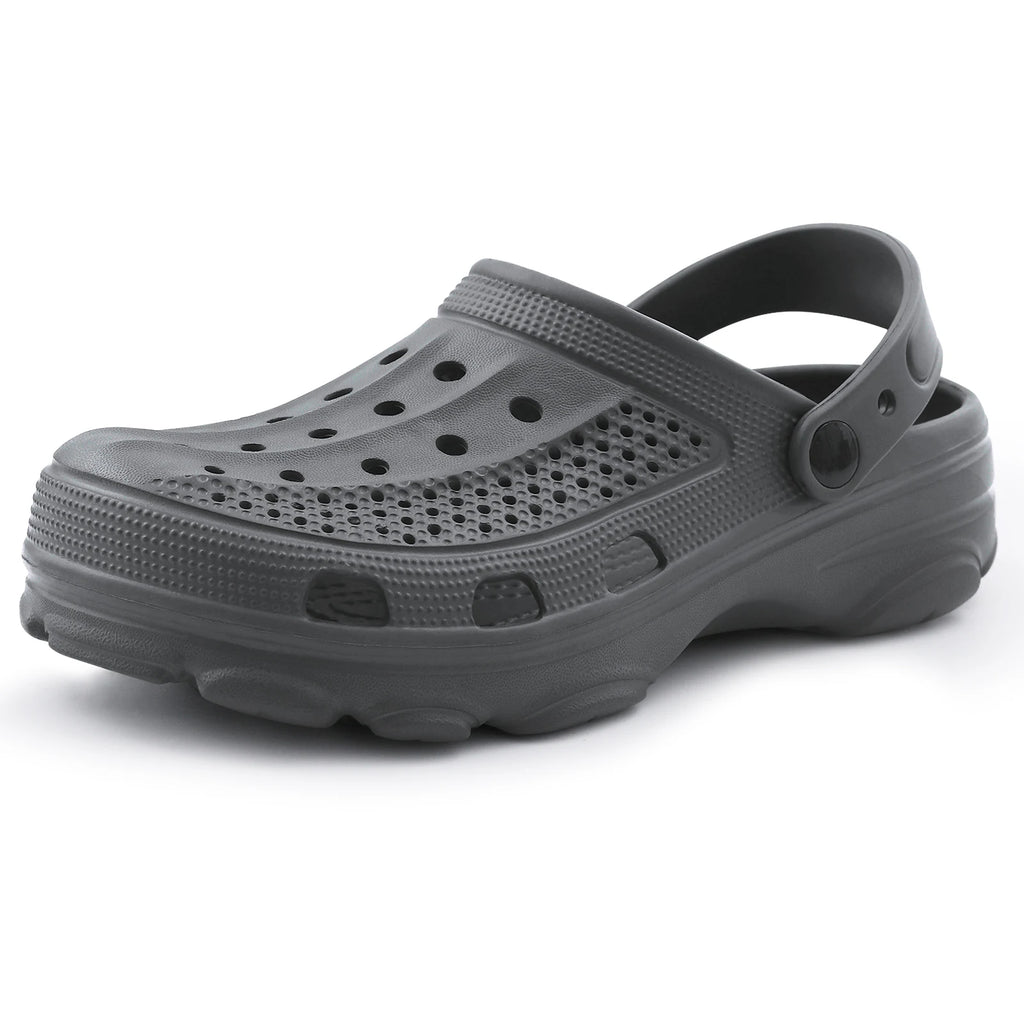 Smile Pop Casual Men Clogs Slippers Band Summer Slippers Outdoor Non-slip Beach Cozy Men Shoes Soft EVA Home Breathable Slippers