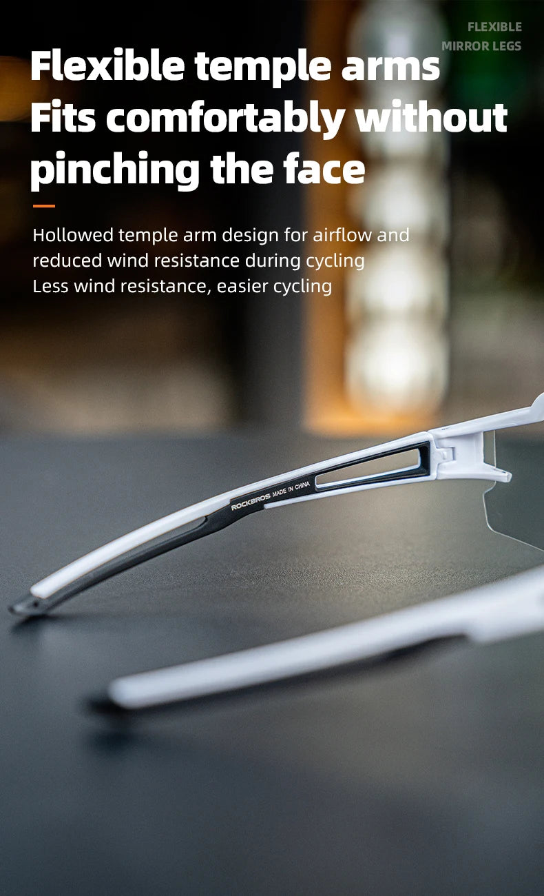 ROCKBROS Cycling Glasses Polarized UV400 Protection Bicycle Sunglasses Men Women Photochromic MTB Road Bicycle Goggles Eyewear