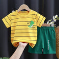 Girls Clothes Sets Infant Kids Sweet Tops Suit Summer Boys Short-Sleeved T-Shirt Shorts 2Piece New Baby Cute Cartoon Outfit