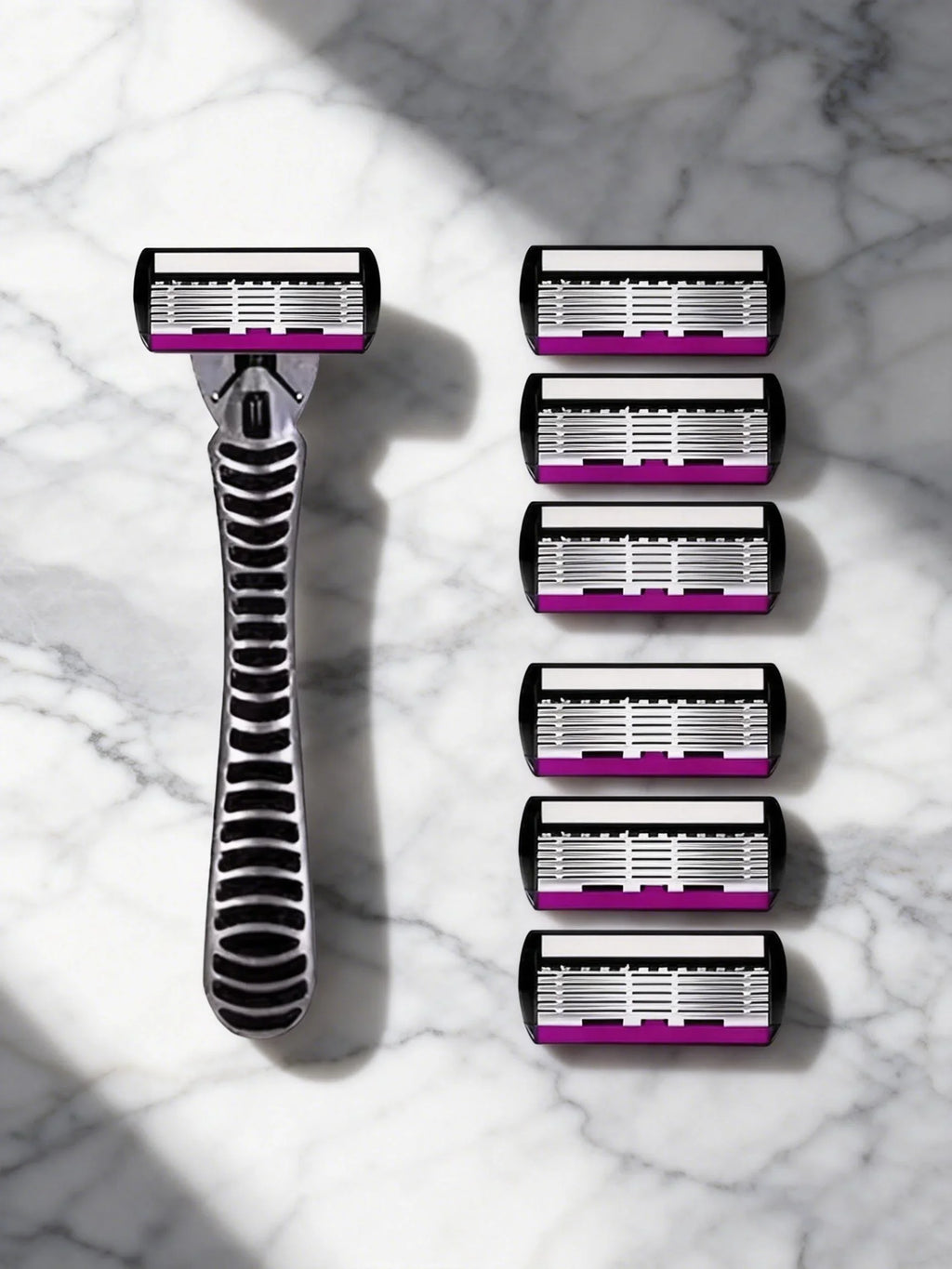 3/6/12 Pcs/ High Quality Man Safety Razor Blade 6 Layer German Stainless Steel Shaving Cartridges Compatible Mach Shaver