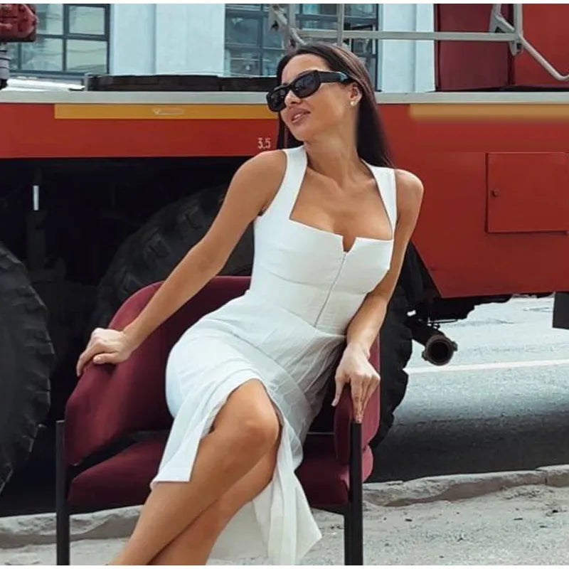 Elegant Floral Printed Mini Dress With Belt Women Square Neck Sleeveless Slim Summer Dresses Lady New Casual Daily Robe 2026
