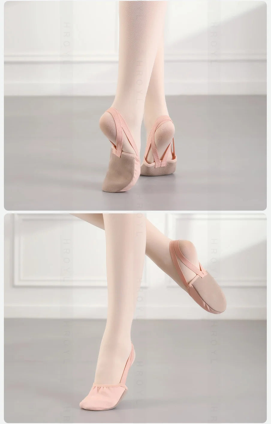 Girls Rhythmic Gymnastics Shoes Women Adult Children Half Sole Jazz Ballet Dance Shoes Half Toe Shoes Woman Belly Dancing Shoes