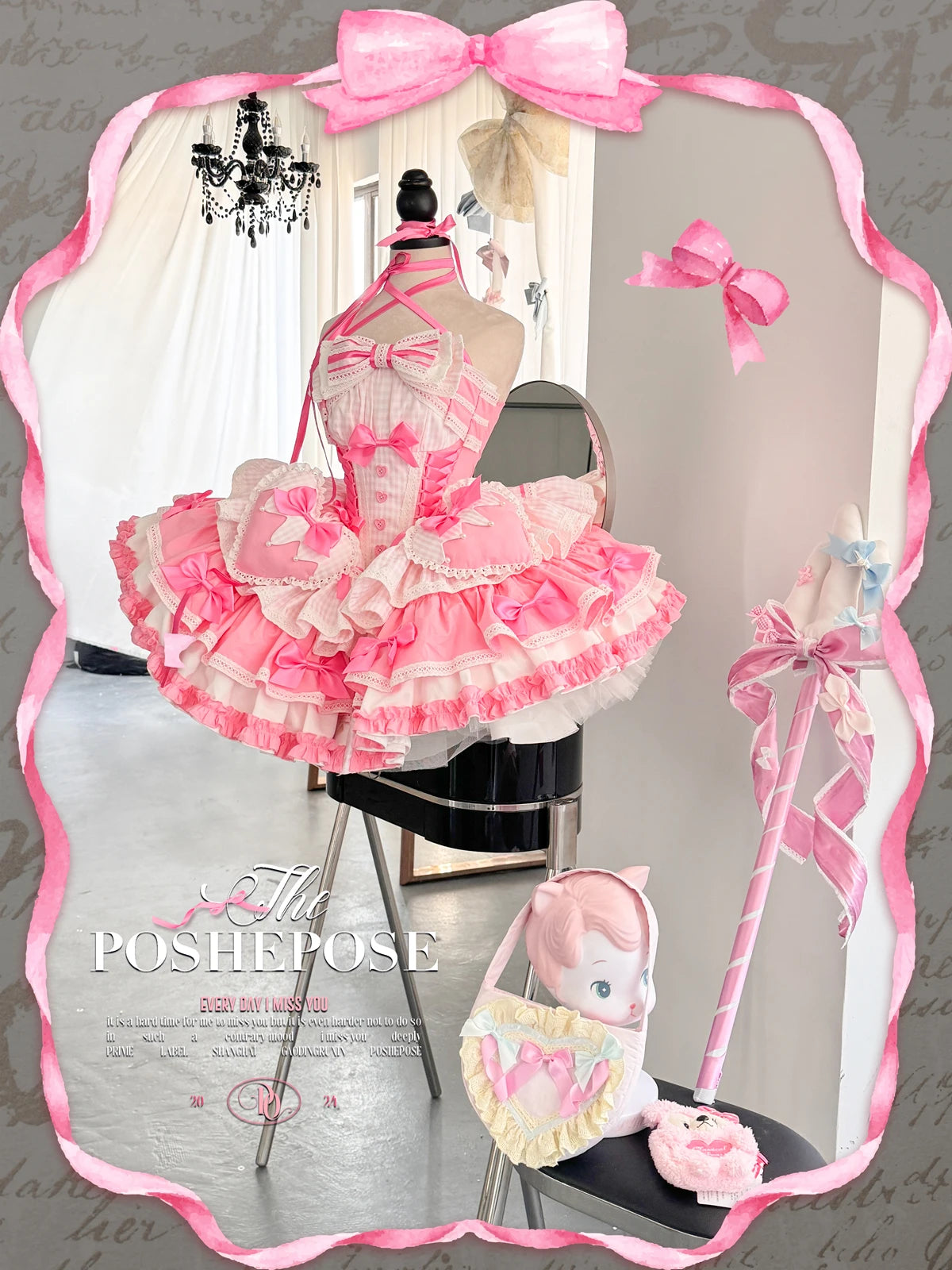 New Girls Birthday Lolita Dress 2026 Spring and Summer Women's Tube Top Satin Bowknot Slim Pettiskirt Short Mini Party Dress