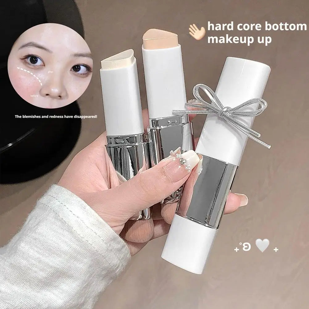 Dual-ended Foundation Stick Natural Matte Ivory White Natural Color Foundation Stick Even Out Skin Tone Provides Spot Foundation