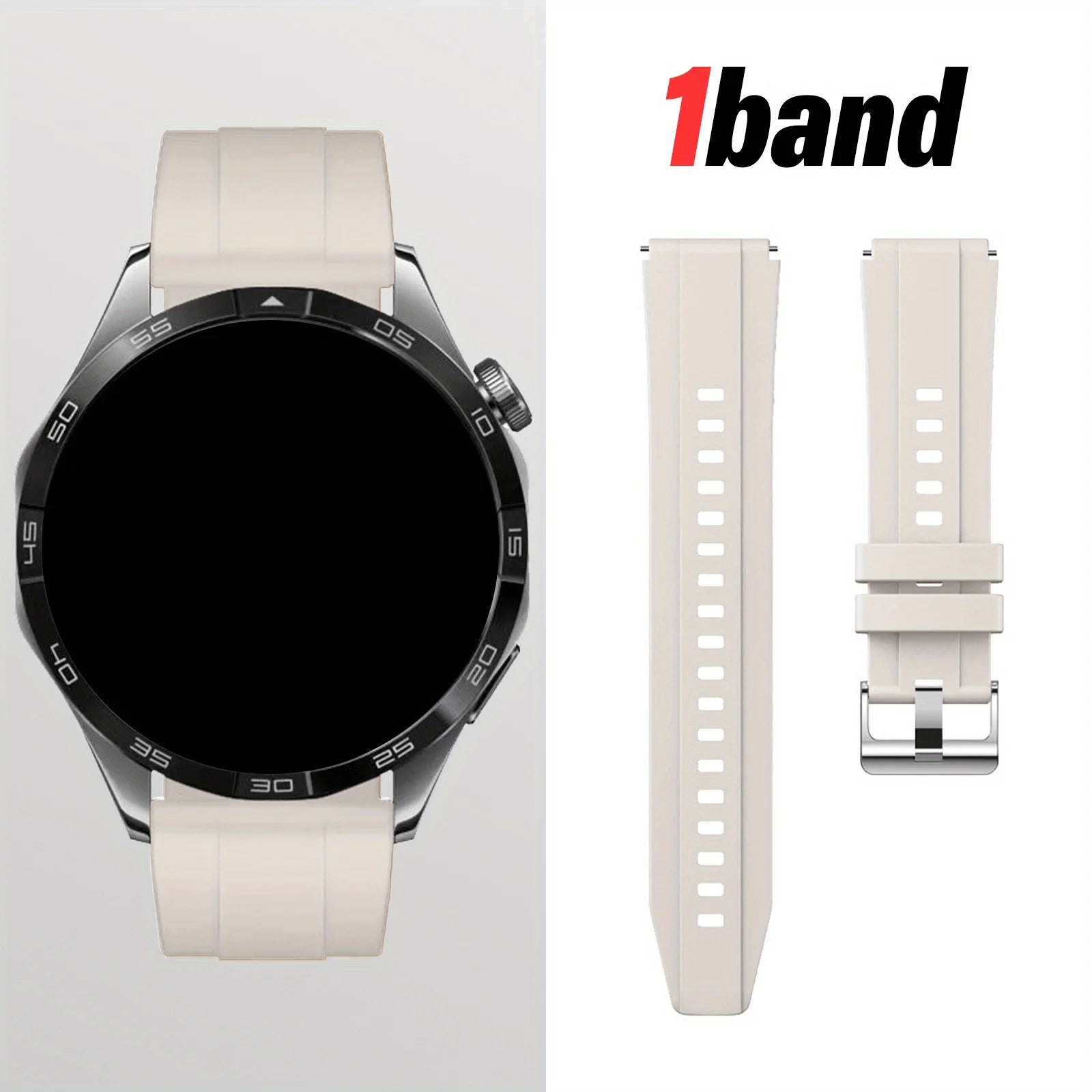 18/22mm Quick-Release Strap for Huawei Watch GT4, Soft Expandable Multi-Color, Minimalist Durable Smartwatch Accessory