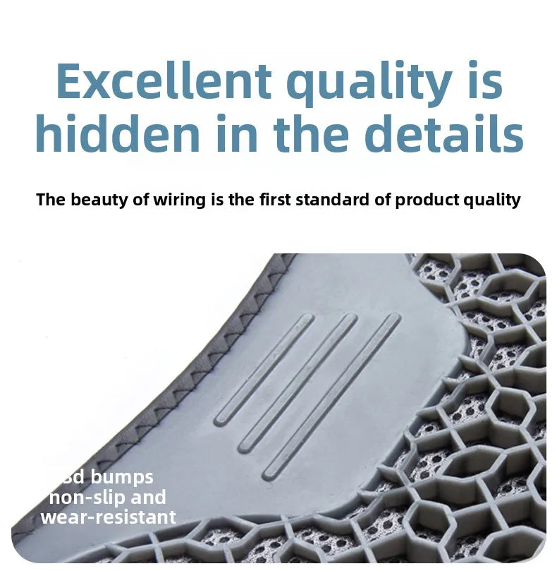 Honeycomb Design Gel Cushion Breathable, Soft and Easy to Clean Provides Comfortable Support Elastic Gel Car Seat Cushion