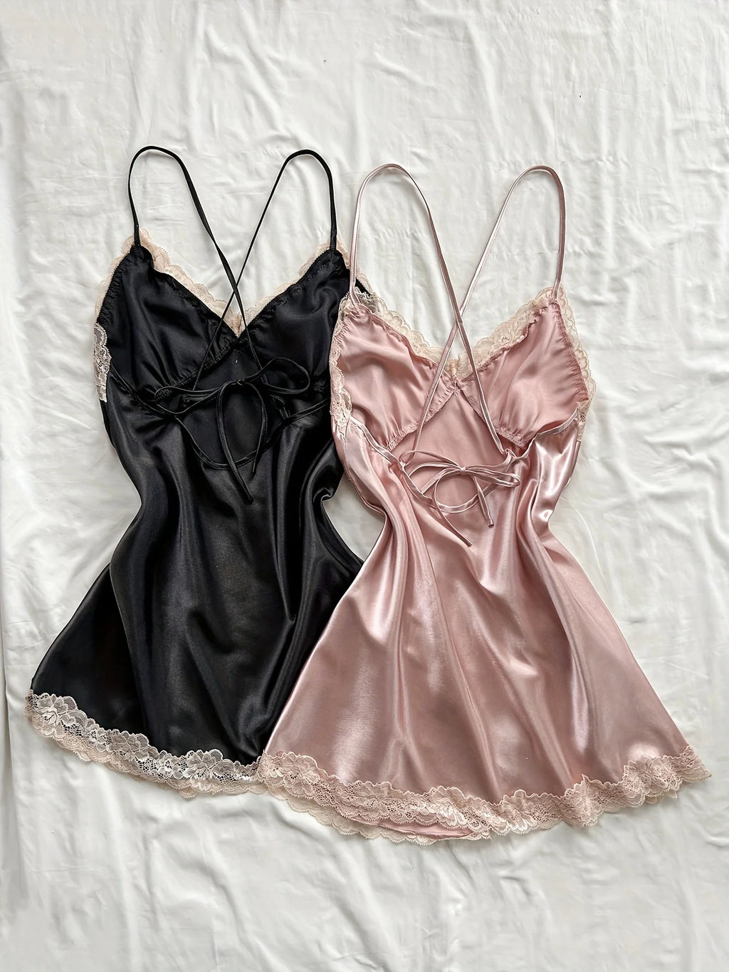 Women's Sexy Nightdress Comfortable Two-Piece Lace Pajama Set for Sleepwear Two-piece