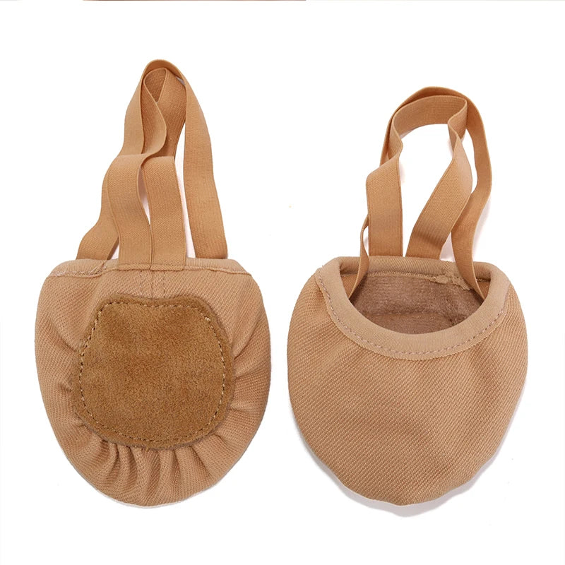 Girls Rhythmic Gymnastics Shoes Women Adult Children Half Sole Jazz Ballet Dance Shoes Half Toe Shoes Woman Belly Dancing Shoes