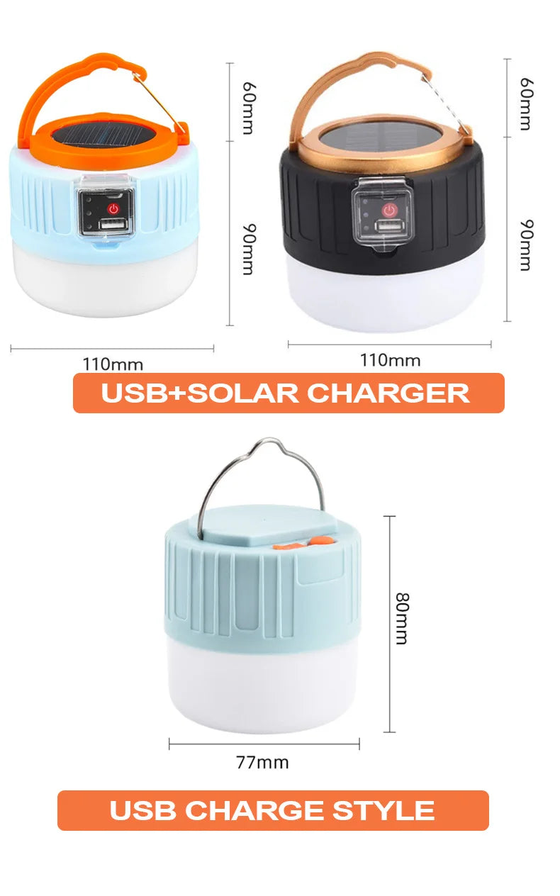 Portable Camping Light Power Bank LED Camping Lanterns Handheld Waterproof Outdoor Tent Light Rechargeable Floodlight Flashlight