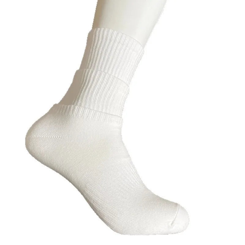 100 Cotton Xinjiang Socks for Men Women Unisex Sports Socks Black White Solid Color Anti Odor Short Socks for All Seasons Couple