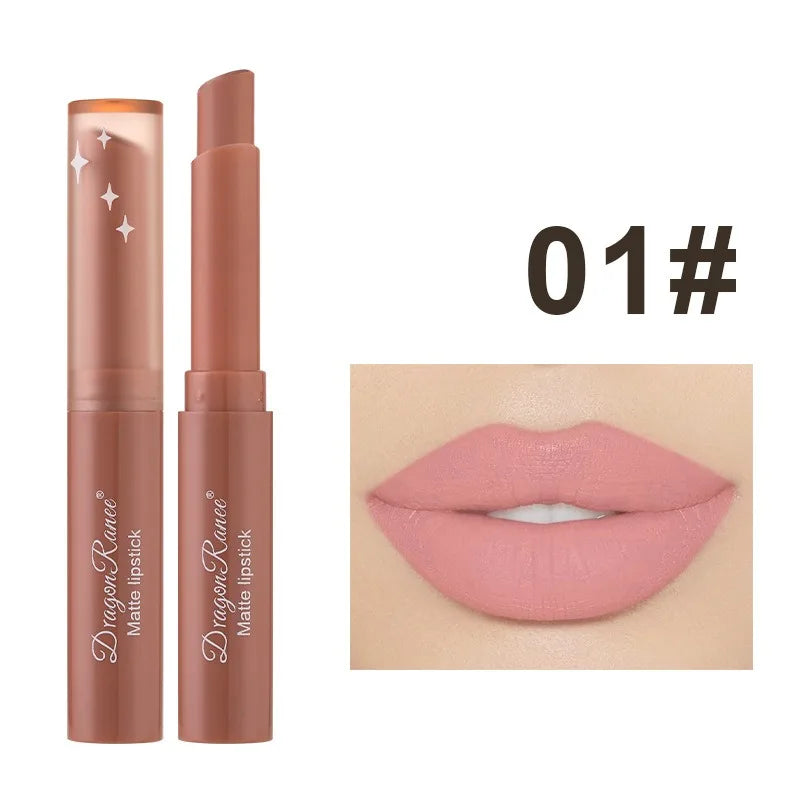 Nude Pink Matte Lipstick 12 Color Waterproof Long Lasting Lip Sticks Not Fading Sexy Red Velvet Solid Lip Gloss Women Lip Makeup