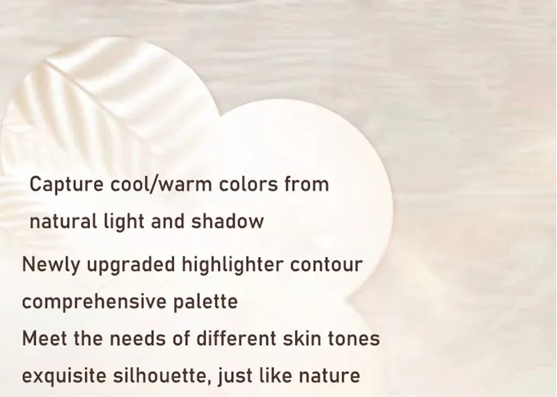 Judydoll Facial Highlighter Makeup Palette Face Matte Shadow Lasting Glow Brighten Contour Shimmer Powder 3D Nose Cosmetic