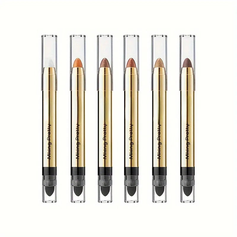 Waterproof Pearly Eyeshadow Pencil Stick 7 Colors Long Lasting Glitter Shimmer Eyeshadow Pen Eyeliner Stick Eyes Makeup Tools