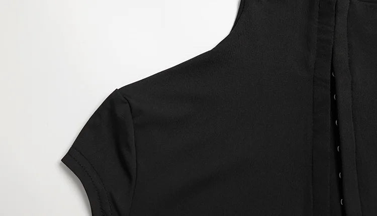 CNYISHE Short Sleeve O Neck Women Dresses Split Metal Buckle Solid Sheath Sexy Club Fashion Evening Party Outfits Female Bodycon