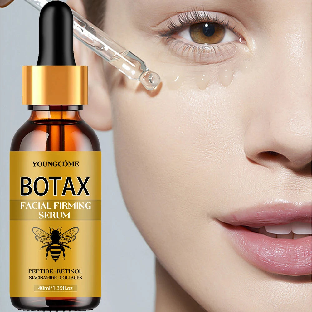 Bee Venom Facial Serum Face Essence Wrinkle Reduction Skin Tightening Natural Collagen Booster Hyaluronic Acid Essence 40/60ml