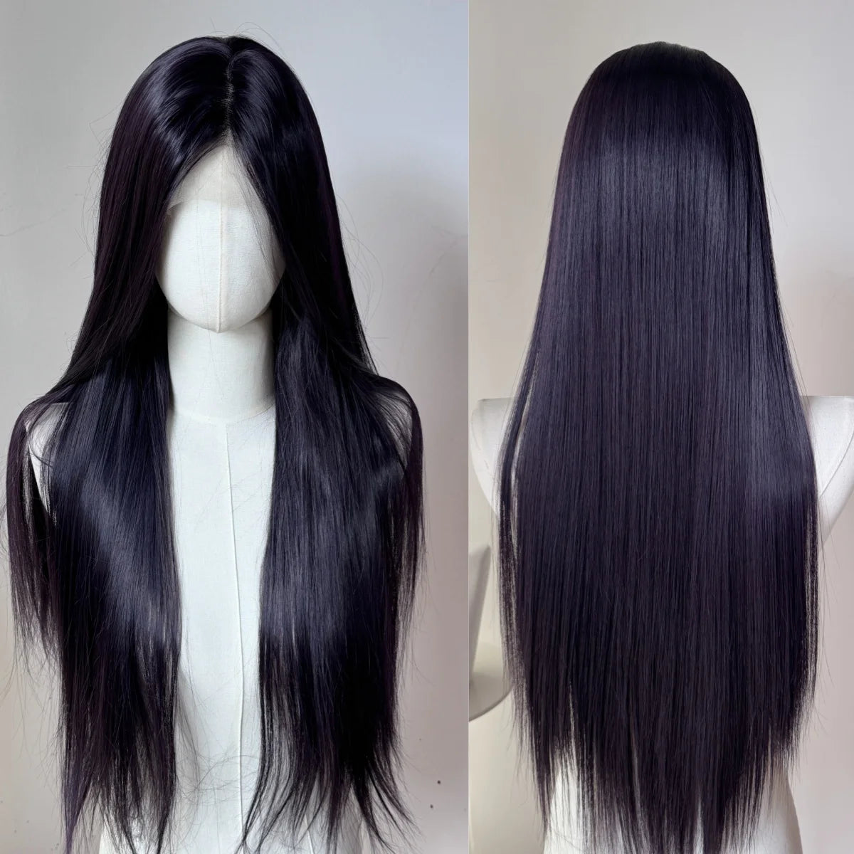 Ashely Platinum Blonde Wig 26inch 13x4 Lace Front Wig Long Straight Synthetic Lace Wigs High temperature Fibers for Cosplay
