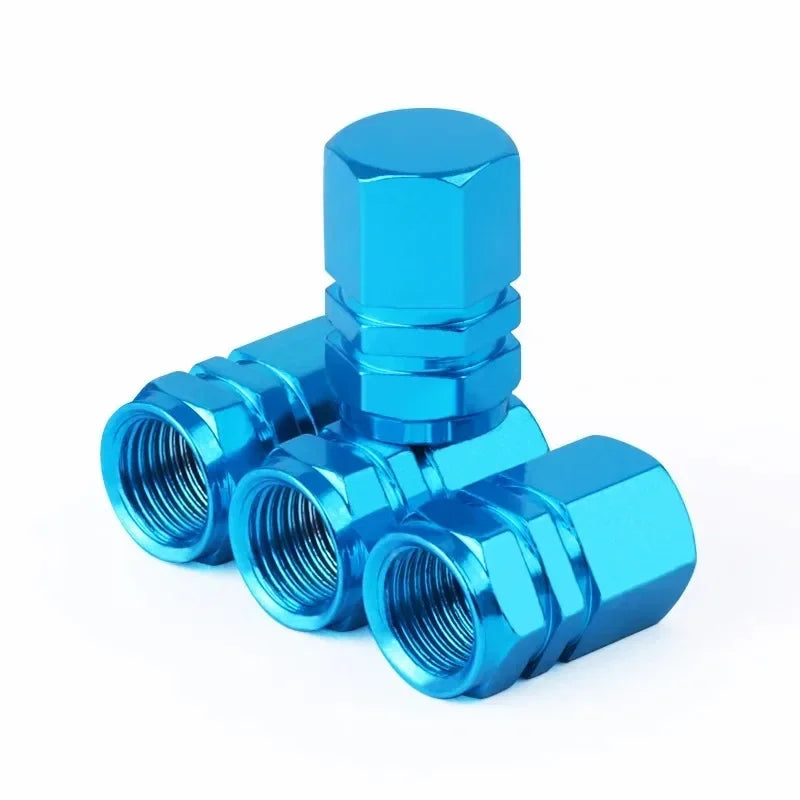 Tire Valve Stem Caps Decorative Tires Accessories Aluminum Alloy Nipple Wheel Caps For Cars Motorcycles Bicycle Cover Dustproof